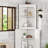 Tall White Corner Cabinet With Doors & Open Shelves, Freestanding Corner Storage Organizer For Living Room, Bathroom, Dining Room, Kitchen-761690588