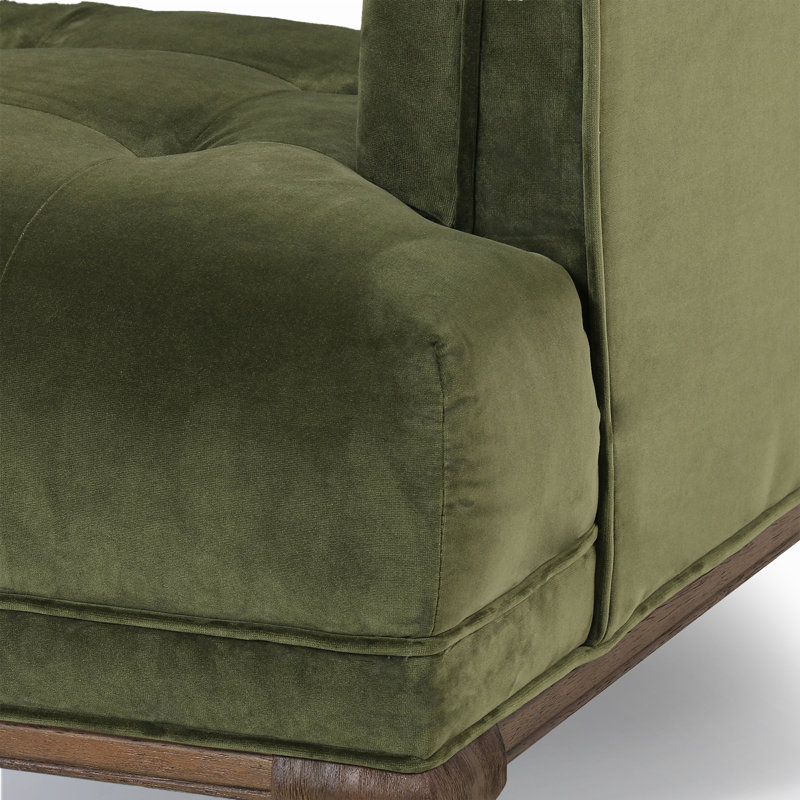 Dylan Armchair, Sapphire Olive Polyester Blend