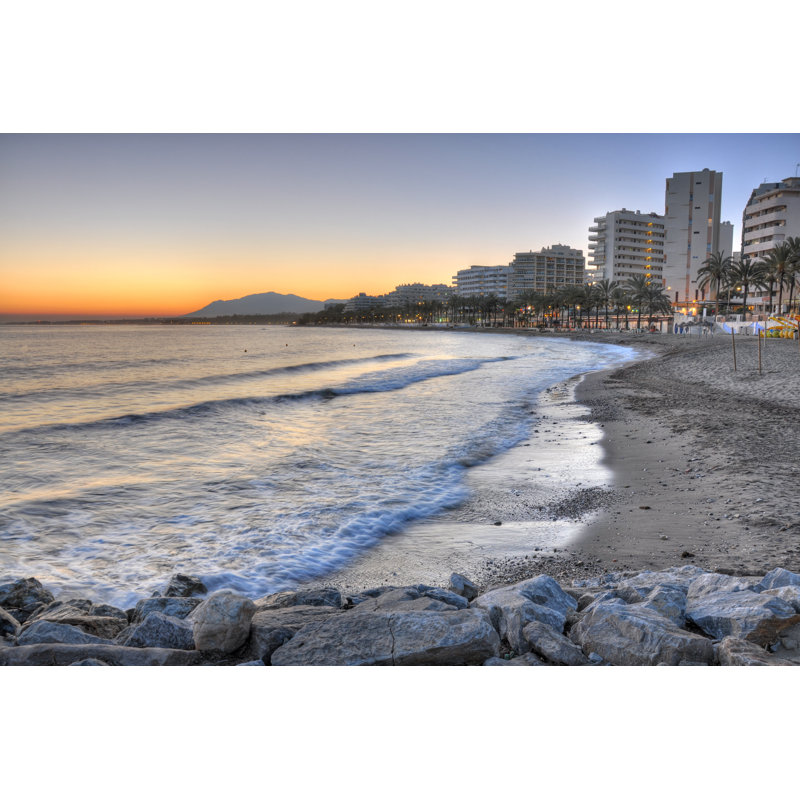 Marbella Beach by Cristinatrif - Wrapped Canvas Print, 30cm H x 46cm W x 3.8cm D