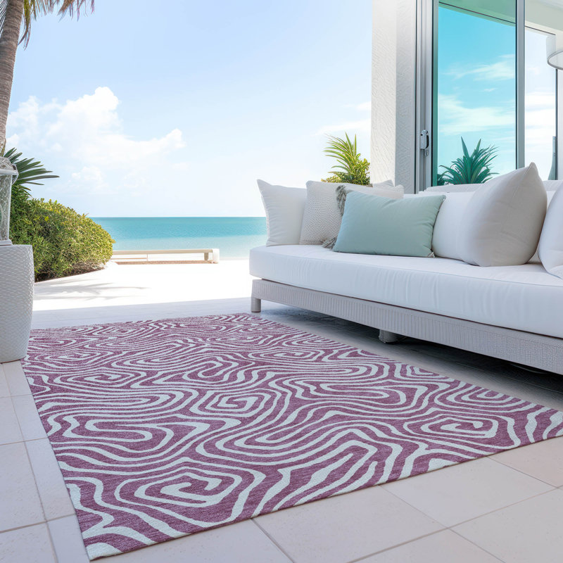 Machine Washable Indoor/Outdoor Chayden ACN1020 Gold Rug, Rectangle 2'6" x 3'10"