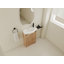 Meuble-lavabo autoportant de 23 pouces avec lavabo et portes à fermeture en douceur pour salles de bain modernes