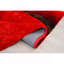 Tapis à poil long rouge Nina 3D