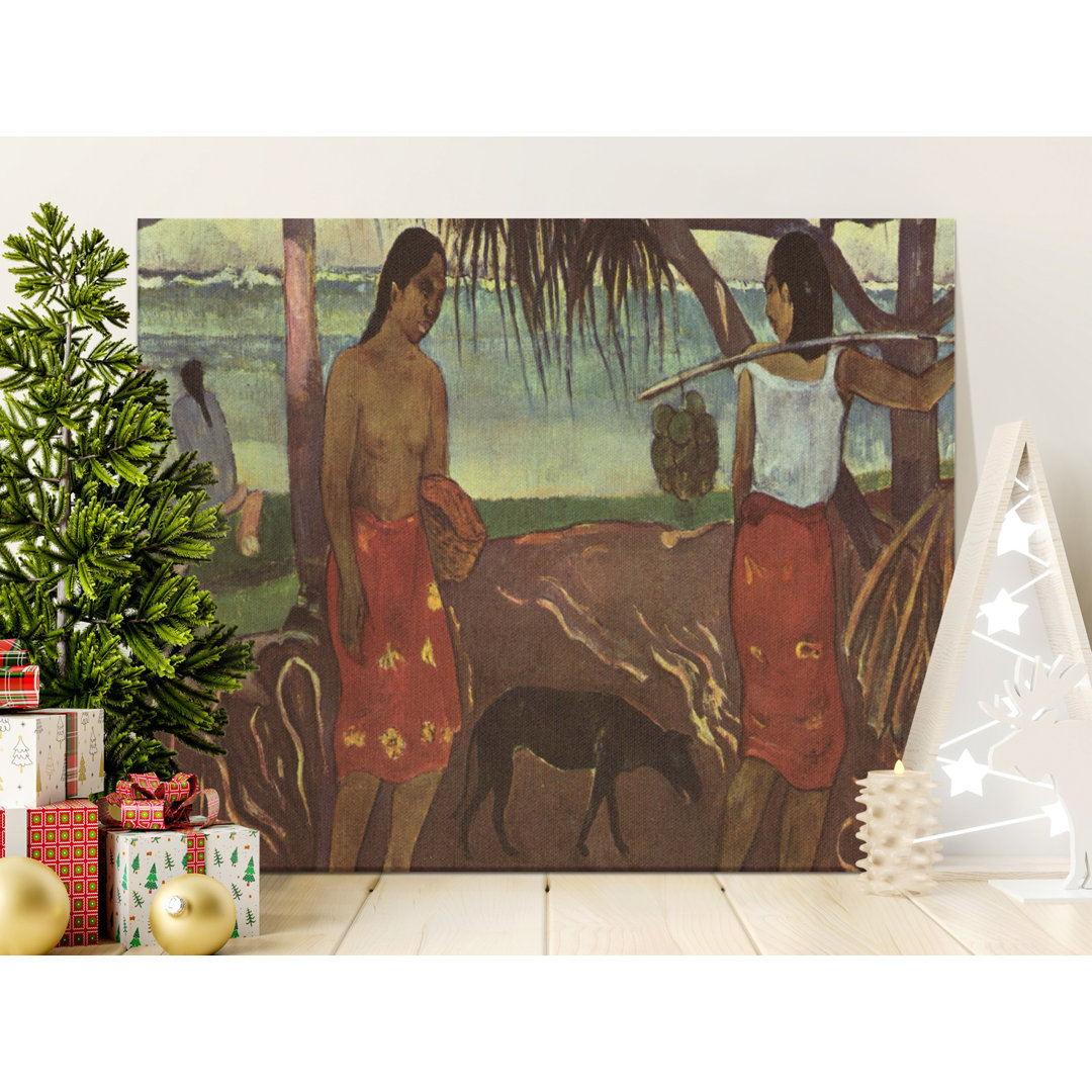 Gauguin Tahitian Women Tropical Canvas Print