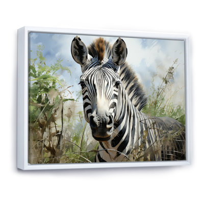 " Zebra Stripes In Jungle "