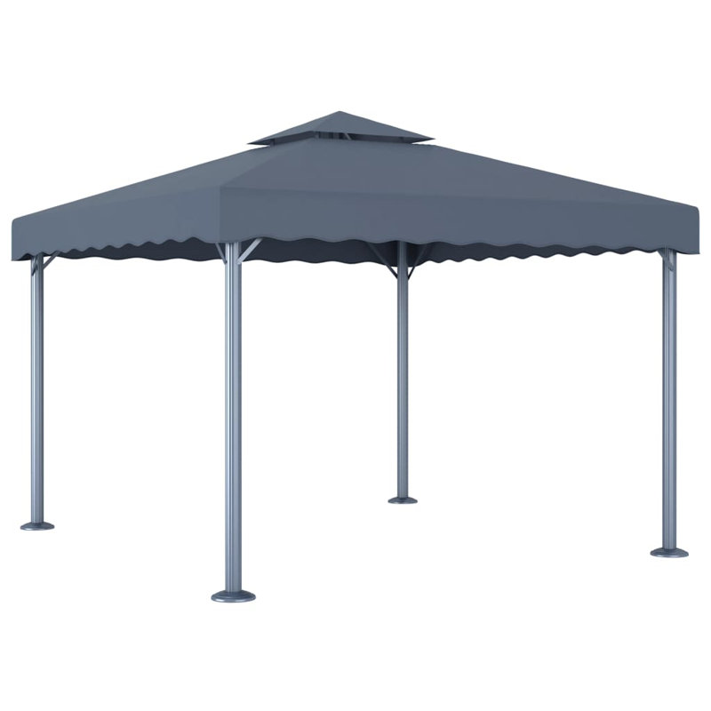 Gertie 3m x 3m Steel Patio Gazebo, Anthracite