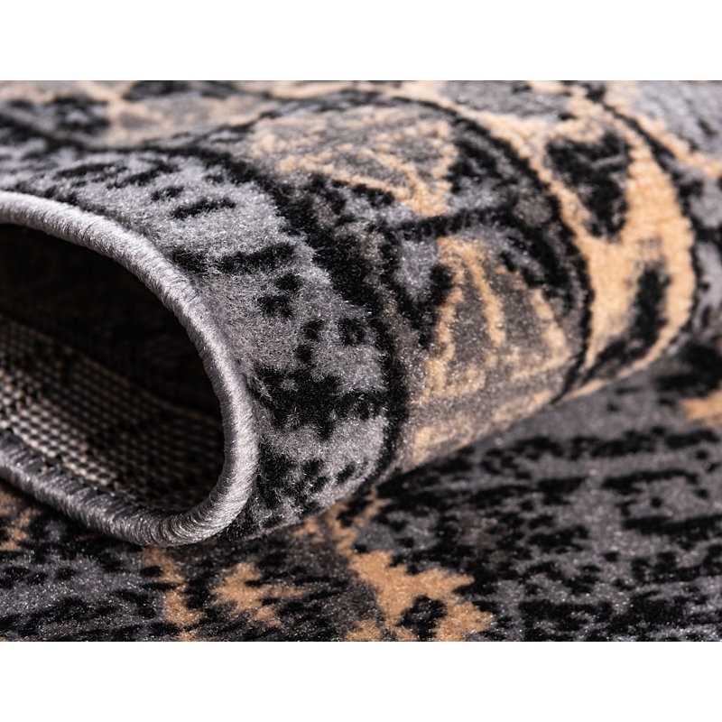Adonnis Southwestern Indoor Rug, Round 8'