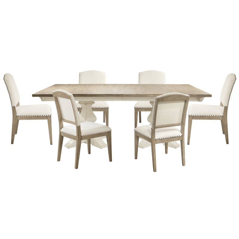 Marlys Extendable Pedestal Dining Set