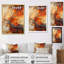 Érable orange, brun, braise rougeoyante - impression-708961186-708961187