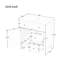 Meuble-lavabo 30 po avec comptoir, meuble-lavabo avec porte et deux tiroirs, structure en bois massif-107088067