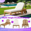 Chaise longue d'extérieur en bois d'acacia de qualité supérieure avec dossier réglable à 5 positions-1795310665