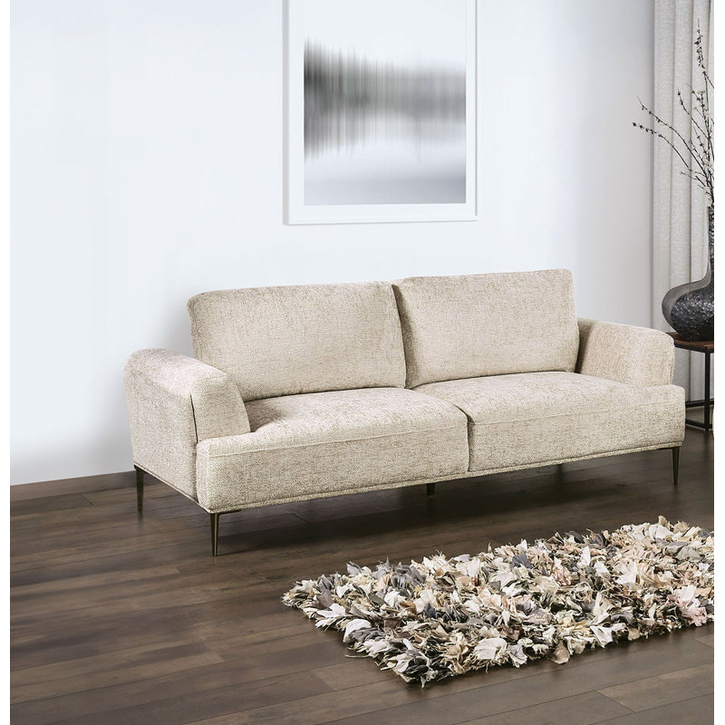 Canapé rembourré 81 po Kertu, Beige