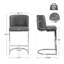 Tabouret de bar moderne à hauteur de comptoir 26 po Bittencourt-710901361-723689588