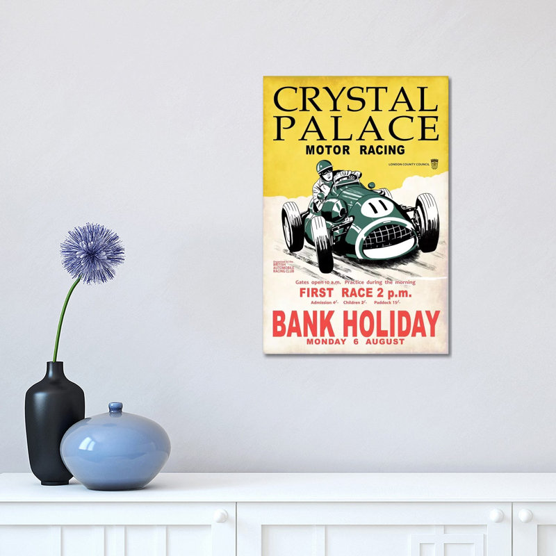 Crystal Palace Racing II by Mark Rogan - Print on Canvas, 45.72cm H x 30.48cm W x 1.91cm D, Wrapped Canvas