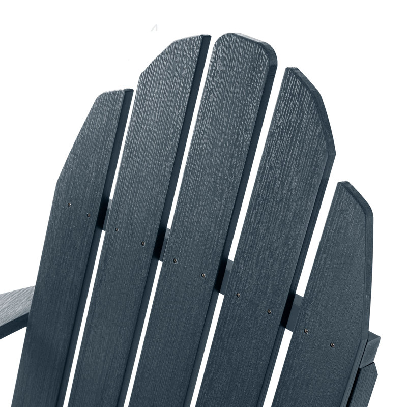Chaise Adirondack résistante aux intempéries Hintz, Bleu fédéral