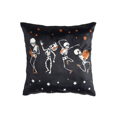 Jeté carré Rocking Skeleton