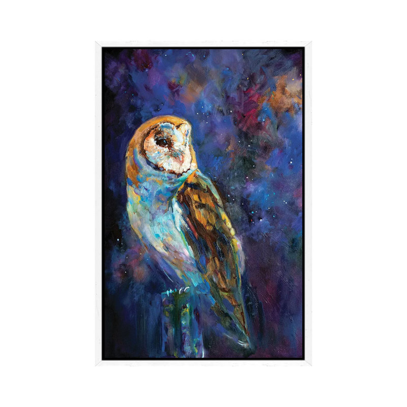 The Astronomer by Sue Gardner - Painting on Canvas, 101.6 cm H x 66.04 cm W, White Framed