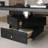 Solid wood boss's office desk with drawers