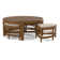 Raffles Rattan Cocktail Table with Benches