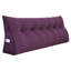 Lit à dossier assis en velours côtelé confortable, tête de lit, coussin de lecture, dossier triangulaire, compression-99222255-99222260
