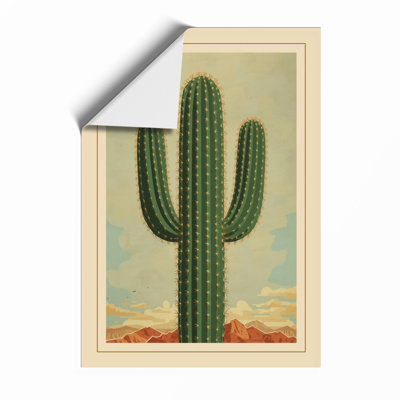 Desert Cactus Botanical - Framed Print