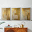 ABSTRACT Series C III - Toile tendue avec châssis sur mesure - 3 pièces-649505645-649505649