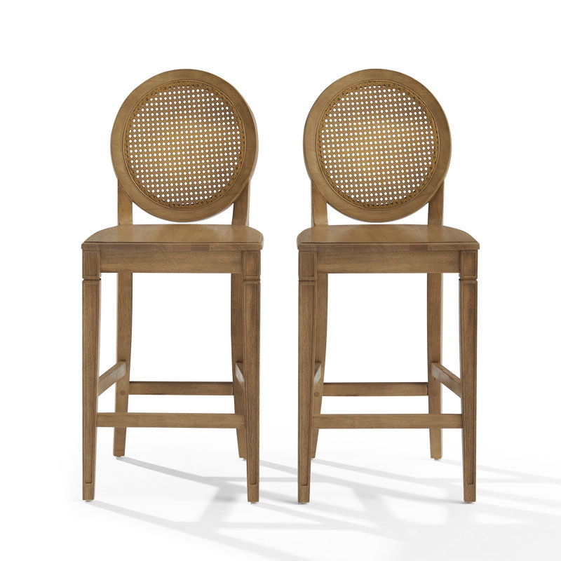 Katia 2-piece Cane-back Counter Stool Set