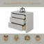 Table de chevet beige, aucun assemblage requis