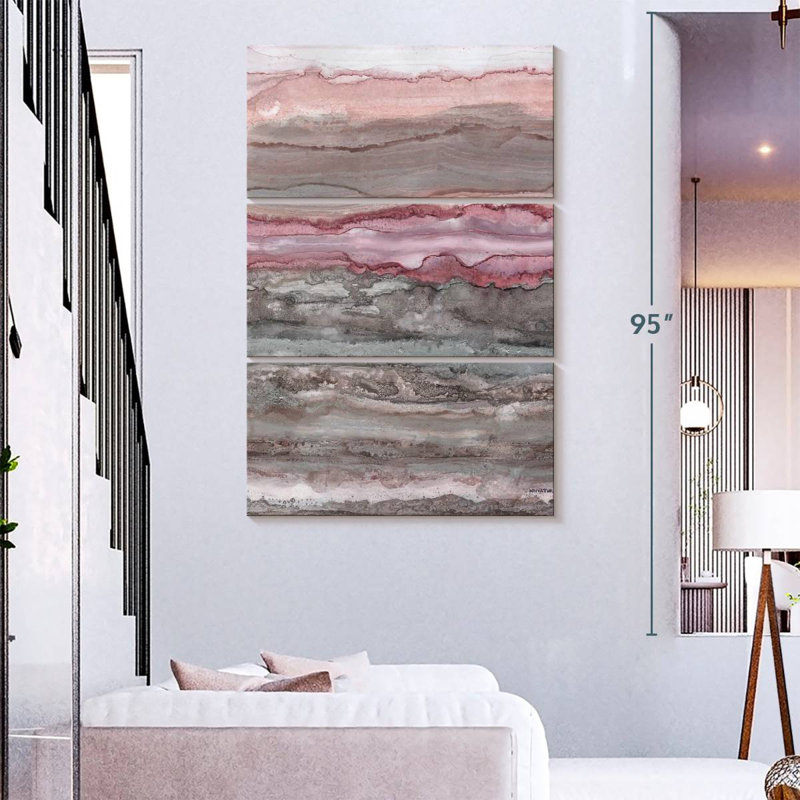Avery Rose Quartz Quarry, 65" H x 42" W