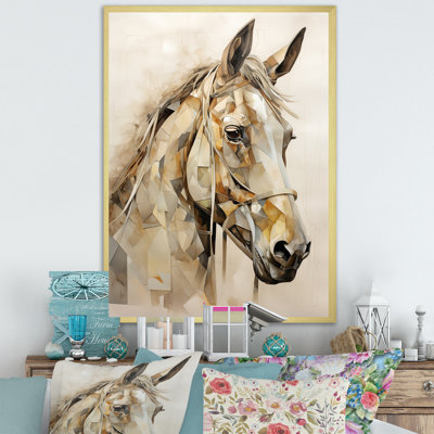 Cheval majestueux sur toile