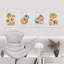«Autumn Fall Thanksgiving Pumpkin Tree», reproduction de papier encadrée sur papier 4 pièces-97770540-97770537