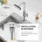 Waterfall Kitchen Faucet, 4 Modes Single Handle Pull Down Kitchen Faucet, 1 or 3 Hole Installation, 360° Swivel