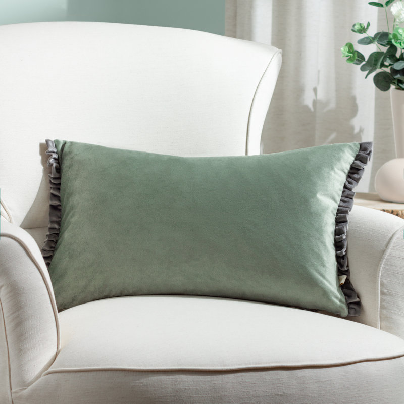 Tilly Rectangular Cushion, Sage Green, 30" H x 50" W, Pillow Cover Only - No Insert