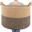 Panier de rangement en osier, rangement de couverture tissé pour le salon, panier rond tissé pour les vêtements, panier en jute, grand panier à linge pour l'oreiller