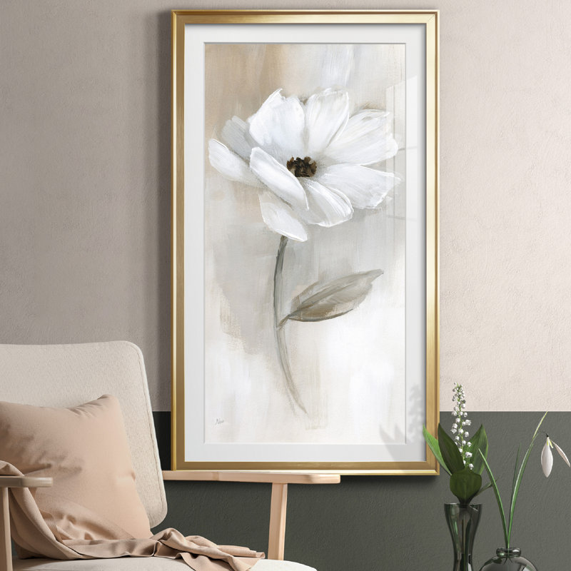 Sheer Elegance I - Cadre photo, reproduction d'art sur papier, H 10,5 po x l 18,5 po, Doré