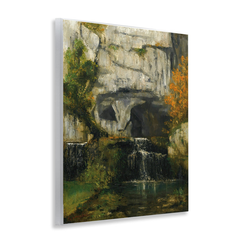 «Classic Courbet Waterfall Wall Art» par one1000paintings