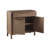 Commode d'appoint tissée 2 portes Bracha
