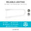 18 watts (équivalent à 32 watts), ampoule à del t8 à intensité variable, blanc chaud (3000 k) g13/culot à deux broches-213754289-213754295