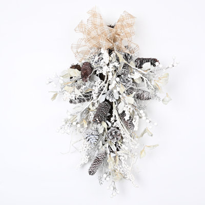Ornement 26 po Winter Christmas Pinecone Berry