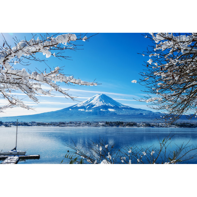 Lake Kawaguchi-Ko, Fuji Mountain by Cons972 - Wrapped Canvas Print, 20cm H x 30cm W x 3.8cm D