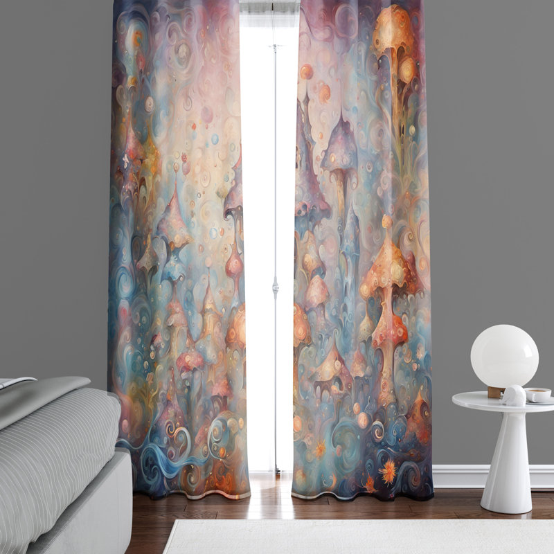 Semi Sheer Curtain Pair, 40" W x 52" L