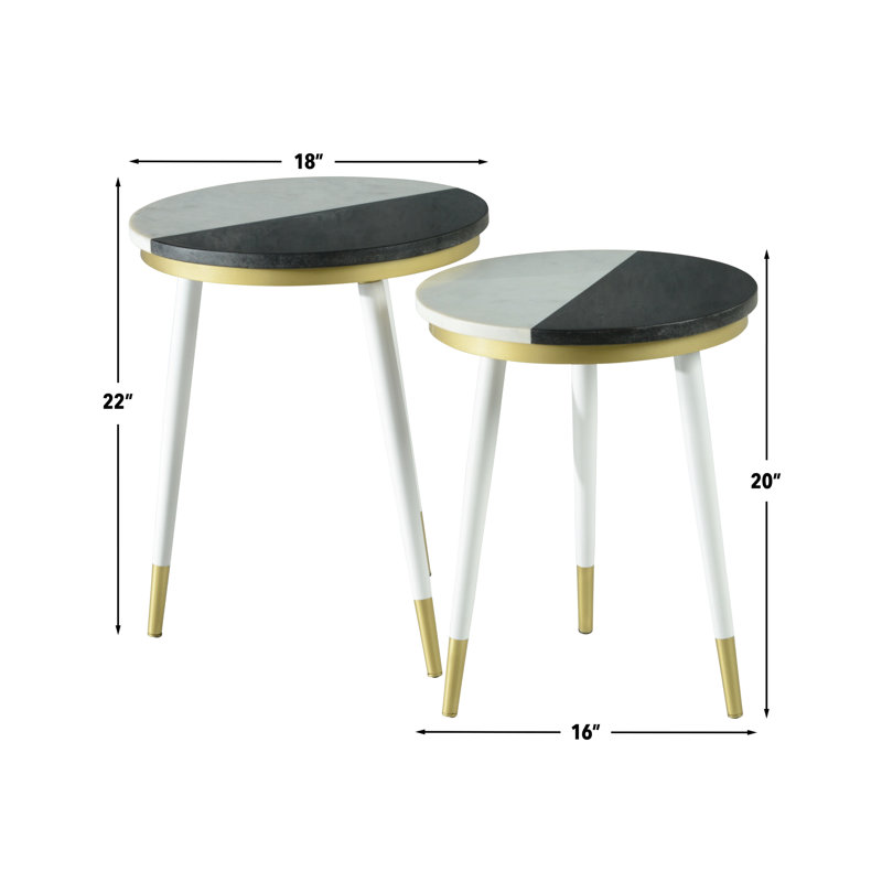 Vallejo Marble Top Nesting Tables