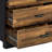 Crantor 6 - Drawer 46.6" W Double Dresser in Black and Walnut