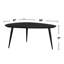 Table basse triangulaire en bois, noir