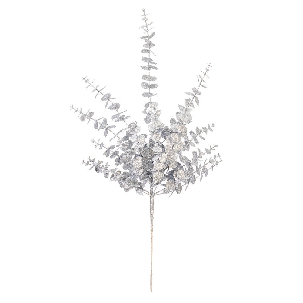 Vickerman Artificial 28" Eucalyptus Spray 28" Pick, Silver