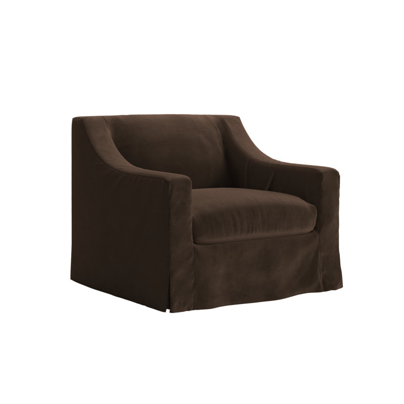 Evergreen Chair, Chocolate Recycled Velvet