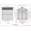 Remise de rangement en plastique l 6 pi 10 po x P 6 pi 9 po Storemax Plus