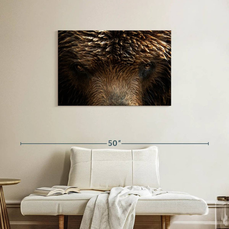 Grizzly Bear Eyes, 24" H x 36" W