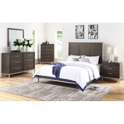 Ensemble de chambre configurable avec lit plateforme Briner
