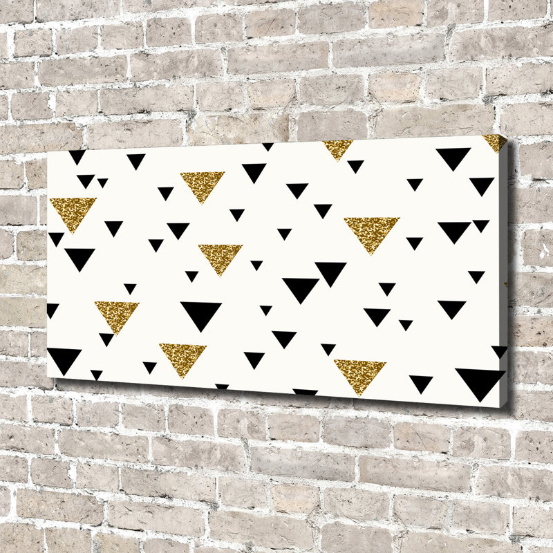 Triangles Background - Wrapped Canvas Print