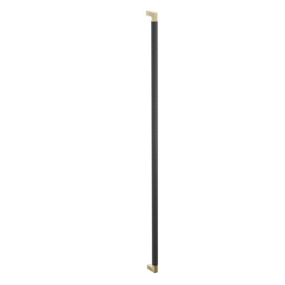 Emtek Back to Back SELECT Appliance Pull 36" L-Square Stem Polished Nickel Knurled Bar French Antique